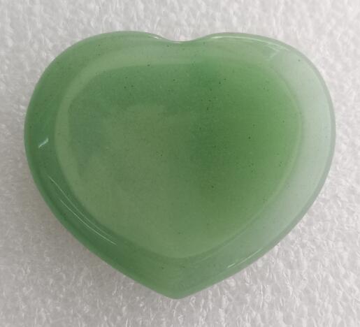 Green Aventurine Worry Stone Heart - MarshallsHealthShop