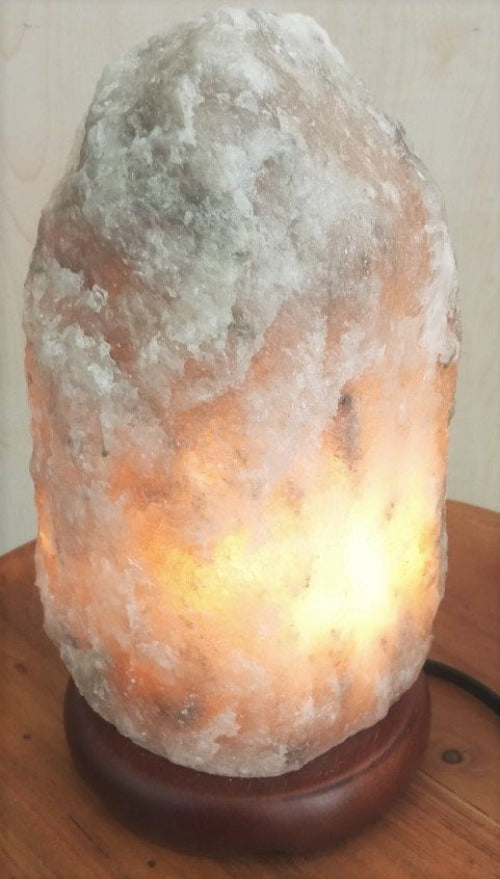 Himalayan Salt Lamp Rare Grey 3-4.5kg Approx. 20cm high.  Includes cable/lead and a bulb  SKU: GL3