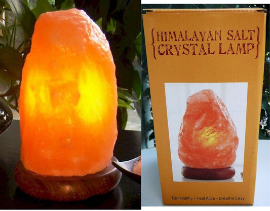 Himalayan Salt Lamp 1 - 2kg New 12V Cable - MarshallsHealthShop