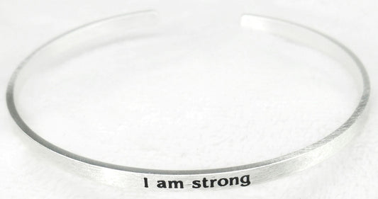 Inspirational Bracelet I am Strong - 1st Stop Marshall's Health Shop, Gift Shop! - Heath and Natural Therapy New Brighton Christchurch - Naturopath