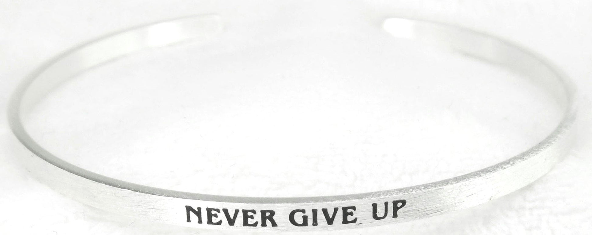 Inspirational Bracelet NEVER GIVE UP - 1st Stop Marshall's Health Shop, Gift Shop! - Heath and Natural Therapy New Brighton Christchurch - Naturopath