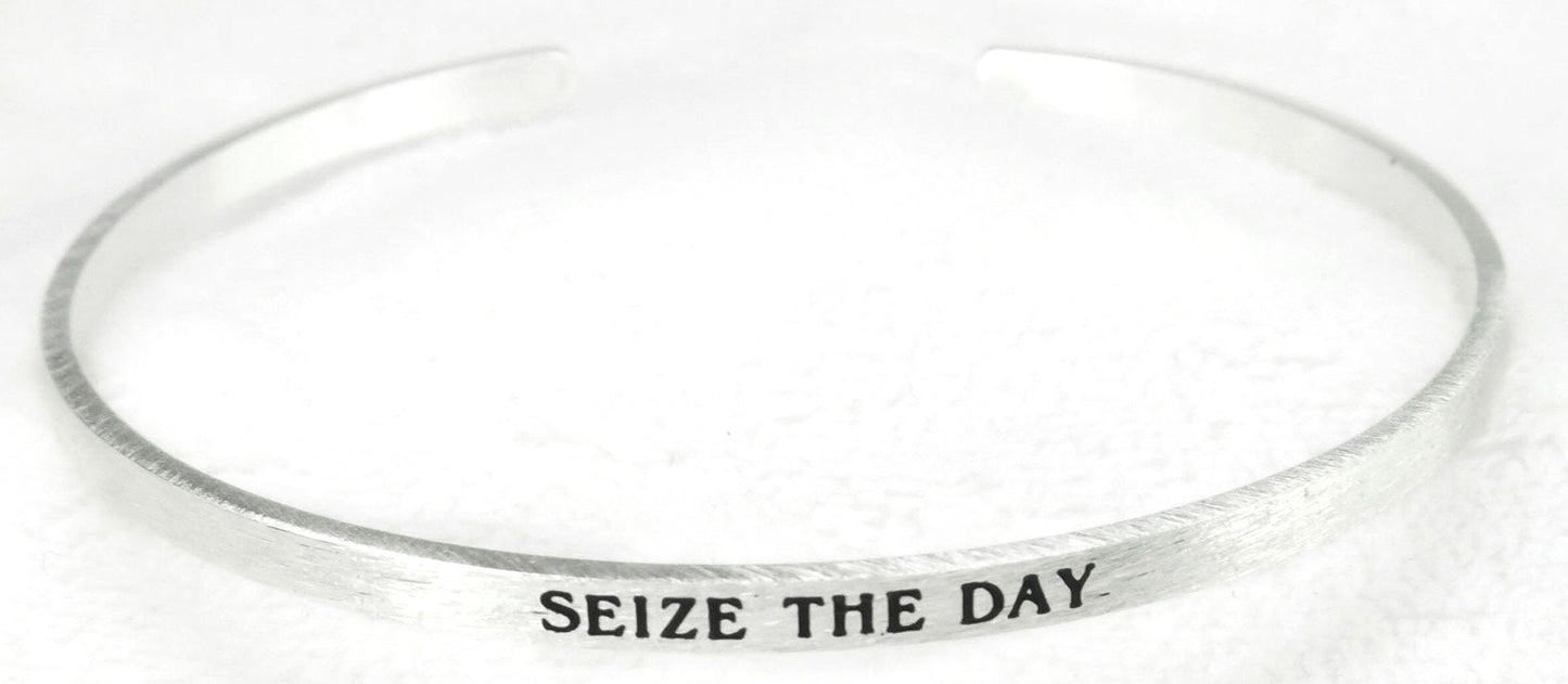 Inspirational Bracelet SEIZE THE DAY - 1st Stop Marshall's Health Shop, Gift Shop! - Heath and Natural Therapy New Brighton Christchurch - Naturopath