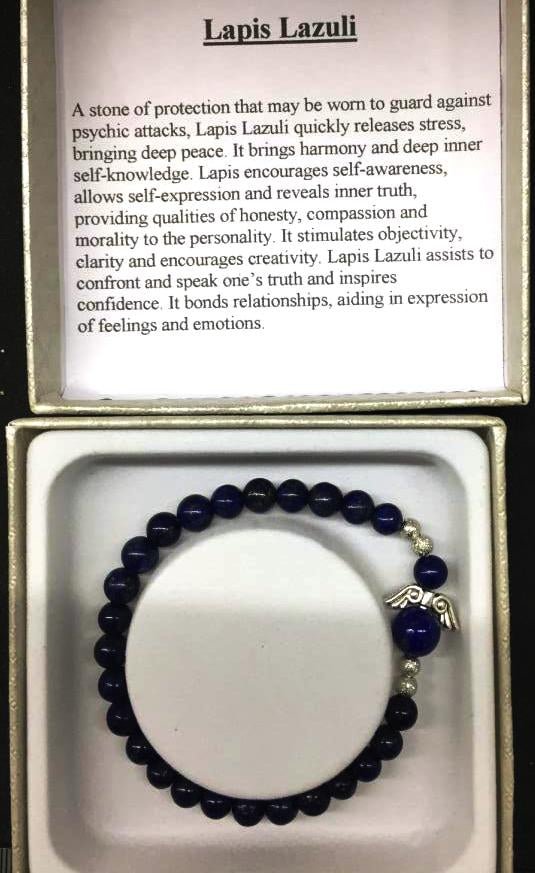 Lapis Lazuli bracelet - 1st Stop Marshall's Health Shop, Gift Shop! - Heath and Natural Therapy New Brighton Christchurch - Naturopath