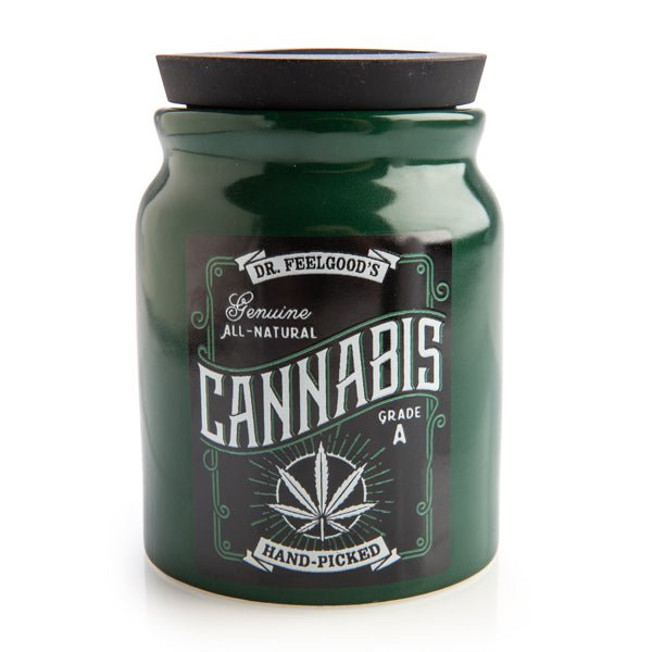 Large Cannabis Stash It Storage Jar - 1st Stop Marshall's Health Shop, Gift Shop! - Heath and Natural Therapy New Brighton Christchurch - Naturopath