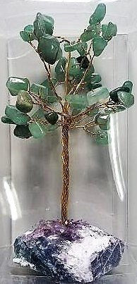 Large Gemstone Tree Crystal Base Aventurine (LTAV) - 1st Stop Marshall's Health Shop, Gift Shop! - Heath and Natural Therapy New Brighton Christchurch - Naturopath