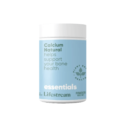 Lifestream Calcium Natural 100g Powder A natural and sustainable calcium with 72 vital elements and minerals. A natural and sustainable calcium with 72 vital elements and minerals, available in powder and capsules.