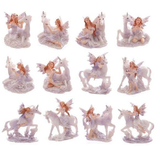 Lilac Glitter Flower Fairy & Unicorn World Figures - MarshallsHealthShop