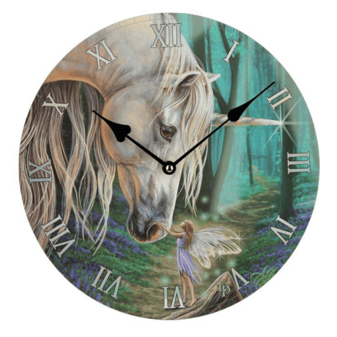 Lisa Parker Fairy Whispers Unicorn Picture Clock - 1st Stop Marshall's Health Shop, Gift Shop! - Heath and Natural Therapy New Brighton Christchurch - Naturopath