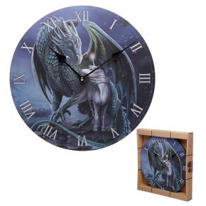 Lisa Parker Protector Magick Dragon & Unicorn Picture Clock - 1st Stop Marshall's Health Shop, Gift Shop! - Heath and Natural Therapy New Brighton Christchurch - Naturopath