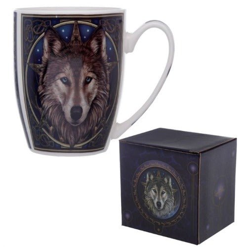 Lisa Parker Wolf Head Porcelain Mug - 1st Stop Marshall's Health Shop, Gift Shop! - Heath and Natural Therapy New Brighton Christchurch - Naturopath
