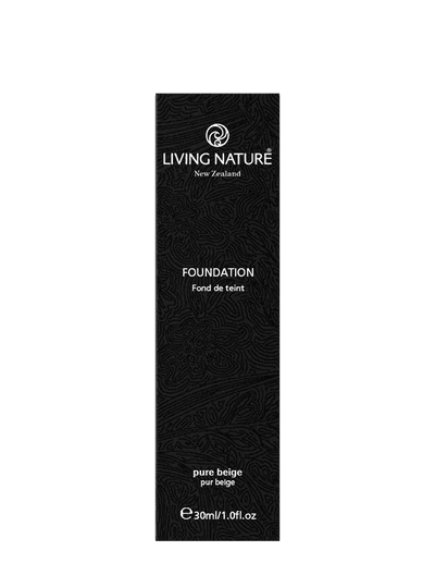 Living Nature's certified natural foundation in Pure Beige is a darker shade with pink undertones (suits tanned or olive skin tones). This lightweight mineral foundation will leave your skin feeling soft, fresh, and flawless. Natural oils and vitamins nourish while Mānuka Oil protects, and pure minerals provide flawless coverage.