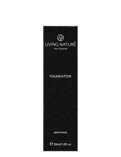 LIVING NATURE FOUNDATION - PURE IVORY Promote an even, glowing complexion with Living Nature’s natural foundation shade Pure Ivory, a lightweight formulation with added skincare benefits. Pure Ivory is a fair shade with neutral undertones, suitable for very light skin tones.
