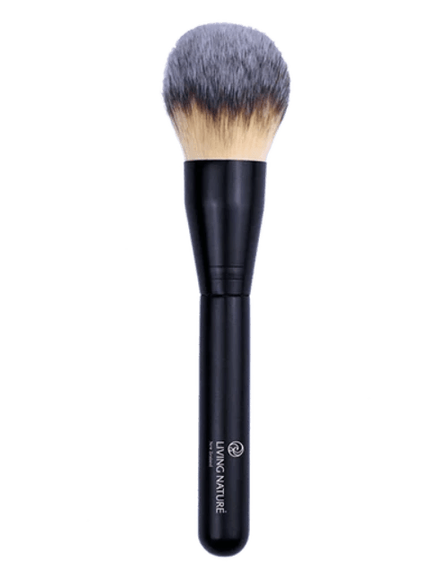 Living Nature's Kabuki Brush is a highly versatile accessory designed to apply makeup easily and effortlessly to the face and body. The full sized plush shape gives a natural even coverage and offers ease of blending for various skin types. 