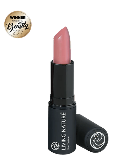 LIVING NATURE LIPSTICK - LAUGHTER Embrace fun and joy when wearing Living Nature’s certified natural Laughter lipstick, a soft vintage pink perfect for everyday wear. Formulated with the highest quality, all natural ingredients, Laughter hydrates and rejuvenates lips while providing long-lasting luscious colour.