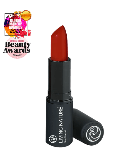 LIVING NATURE LIPSTICK - WILD FIRE Unleash your free spirit with Living Nature’s Wild Fire natural lipstick, a beautiful warm red with orange undertones. Offering a smooth semi-matte finish and vibrant colour in one creamy swipe, Wild Fire will inspire you to tackle your day with confidence.