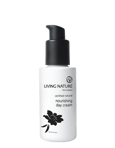 LIVING NATURE NOURISHING DAY CREAM 60ML Living Nature’s certified natural Nourishing Day Cream is a nutrient rich day cream to leave your skin soft, radiant and hydrated.  • Provides daily skin nourishment and protection against damaging free radicals • Leaves your skin soft, soothed and moisturised • Suitable for normal to dry skin • Certified natural • Made in New Zealand