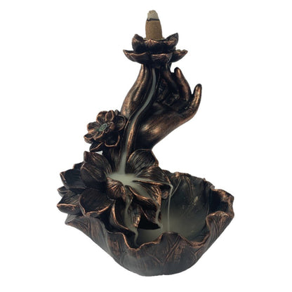 Lotus Hand Backflow Burner - 1st Stop Marshall's Health Shop, Gift Shop! - Heath and Natural Therapy New Brighton Christchurch - Naturopath