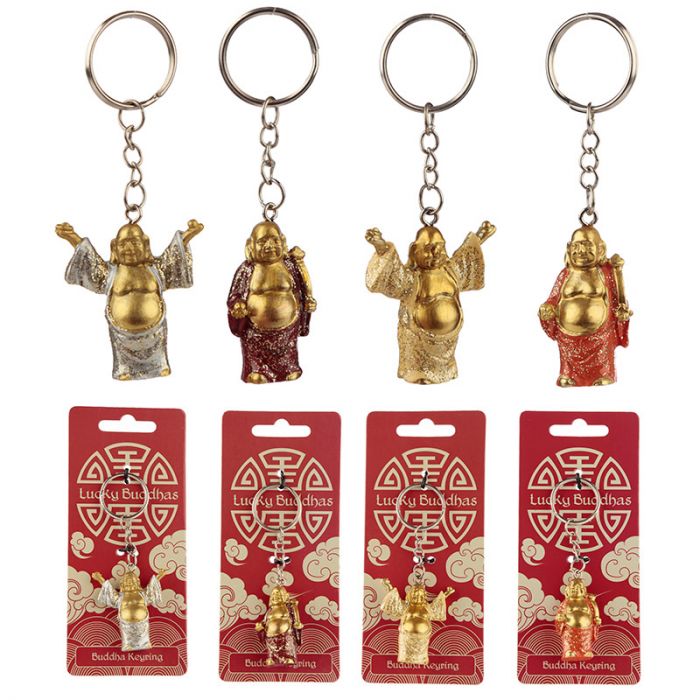 Lucky Buddha Glitter Keyring - 1st Stop Marshall's Health Shop, Gift Shop! - Heath and Natural Therapy New Brighton Christchurch - Naturopath