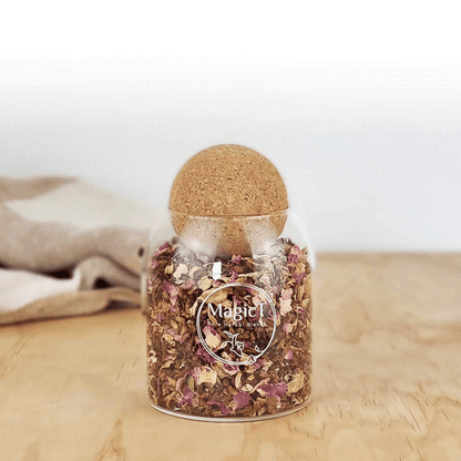 MagicT - Persian Garden 120g Glass Jar 1st Stop, Marshall's Health Shop!  Natural sweetness of a traditional tisane. Flavour leans towards the aroma of fresh rose petals. Brew it a little longer, so the delicate taste and aroma come through and whisk you off to faraway lands.  HEALTH BENEFITS:  Caffeine Free Drink with aromatic Persian Blossoms and fruit