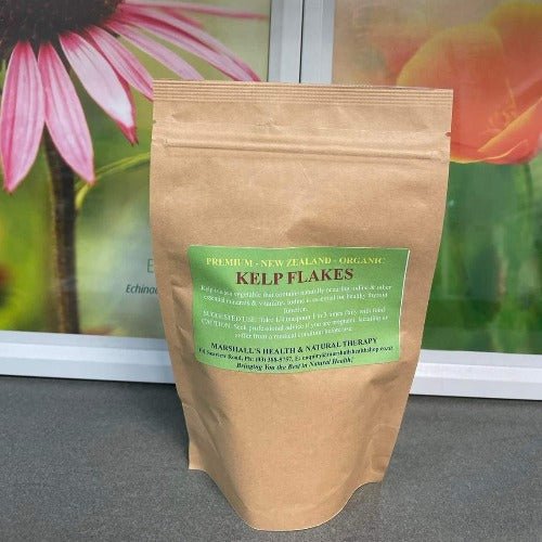 Marshall's Organic New Zealand Kelp Flakes 100g - 1st Stop Marshall's Health Shop, Gift Shop! - Heath and Natural Therapy New Brighton Christchurch - Naturopath