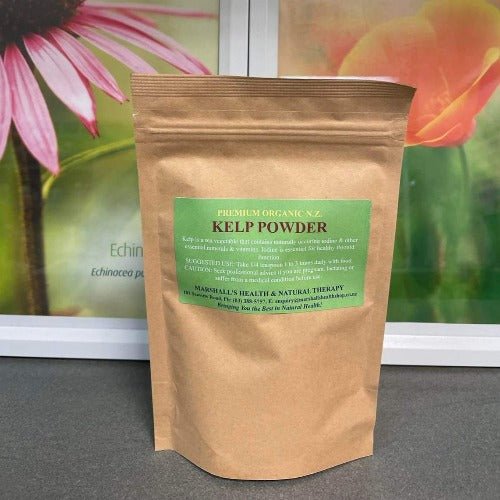 Marshall's Organic New Zealand Kelp Powder 50g - 1st Stop Marshall's Health Shop, Gift Shop! - Heath and Natural Therapy New Brighton Christchurch - Naturopath