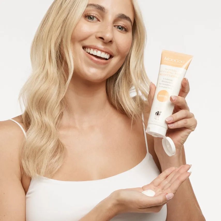 MooGoo Soothing MSM Moisturiser 120g We made this cream with the sensitive types in mind. We know how frustrating it can be for those with fussy skin that react to just about anything and everything. This lightweight cream is made using the moisturising base of our Full Cream Moisturiser which is full of oils that are high in the types of fatty acids that healthy skin needs and irritated skin loves.