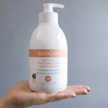 MooGoo Soothing MSM Moisturiser 500g 1st Stop, Marshall's Health Shop!  We made this cream with the sensitive types in mind. We know how frustrating it can be for those with fussy skin that react to just about anything and everything.