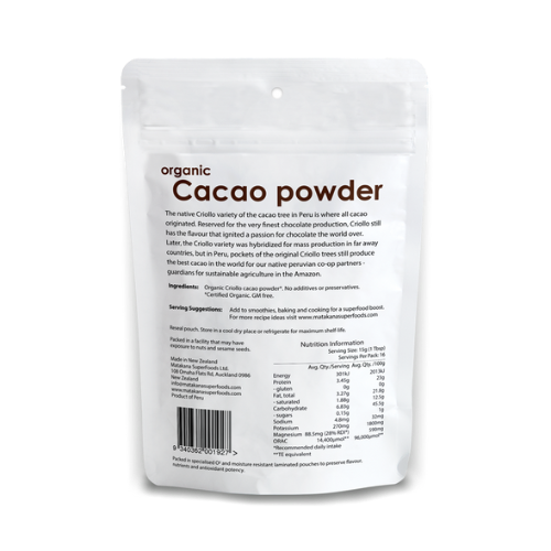 Matakana Cacao Powder Organic 250g