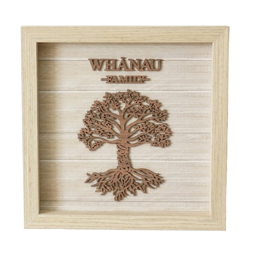 Plaque Whanau Wooden - MarshallsHealthShop