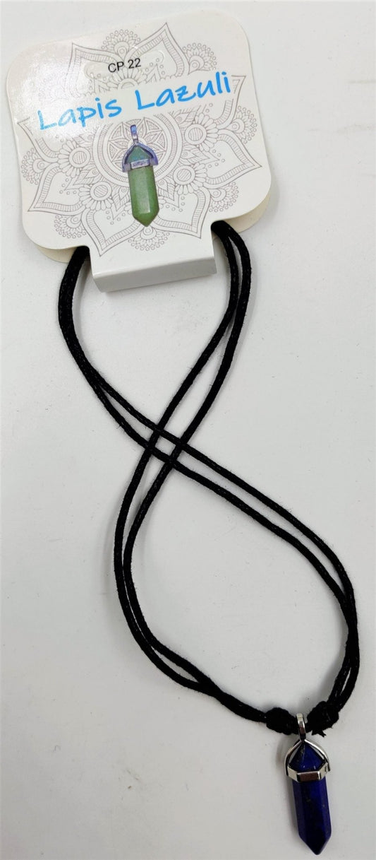 Point Pendant Lapis Lazuli - 1st Stop Marshall's Health Shop, Gift Shop! - Heath and Natural Therapy New Brighton Christchurch - Naturopath