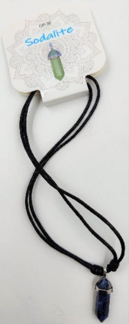 Point Pendant Sodalite - 1st Stop Marshall's Health Shop, Gift Shop! - Heath and Natural Therapy New Brighton Christchurch - Naturopath