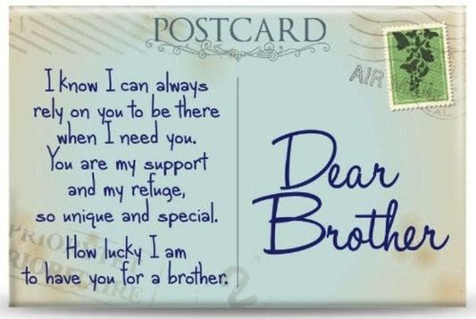Postcard Series Dear Brother - 1st Stop Marshall's Health Shop, Gift Shop! - Heath and Natural Therapy New Brighton Christchurch - Naturopath