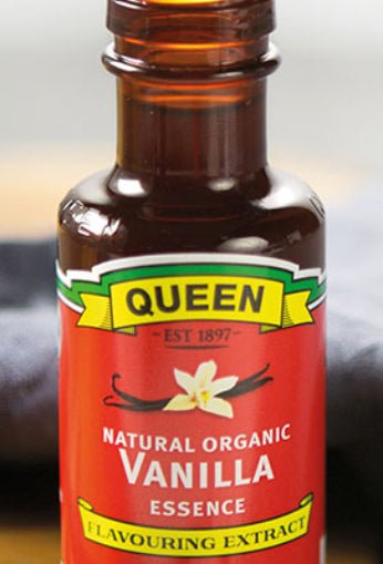 Queen Established 1897  Queen Natural Organic Vanilla Extract has been an Australian/New Zealand pantry staple for decades.  Made using our original recipe for over 100 years, this product is made by extracting vanilla from carefully selected beans with nothing artificial added. This vanilla is perfect for classic baking recipes. 