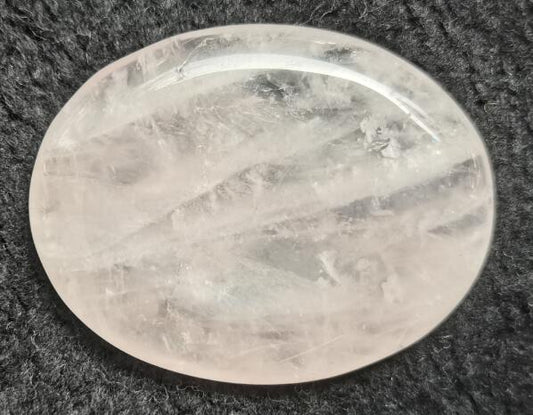 Rose Quartz Worry Stone Oval - MarshallsHealthShop