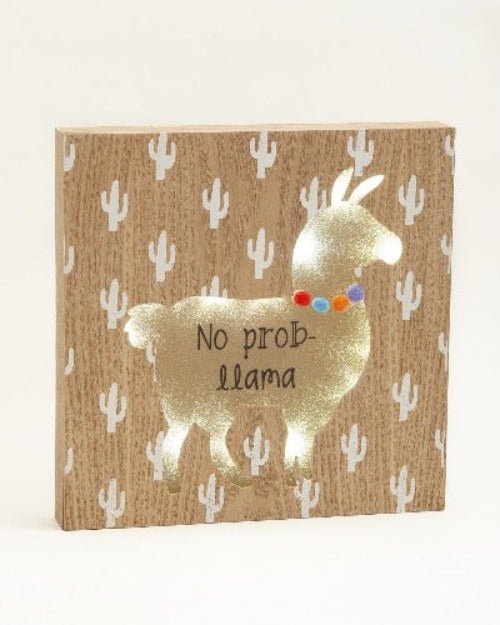 Salisbury No Probllama Light box No Probllama Light box,  24 x 24 x 3.5 cm