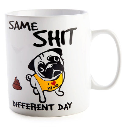 Same... Pug Giant Coffee Mug - MarshallsHealthShop