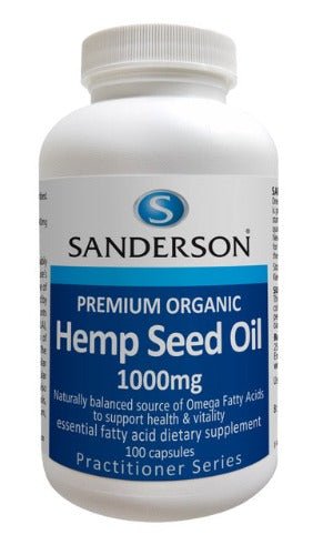 Sanderson Premium Organic Hemp Seed Oil is sustainably grown and it is Certified Organic.  Dubbed “Nature’s most perfectly balanced oil”, Hemp Seed Oil is a consistent, balanced source of Omega Fatty Acids 3 & 6 that can be easily absorbed and utilised by the body. Hemp Seed Oil also contains seasonally variable amounts of the polyunsaturated fatty acids Gamma-linolenic acid (GLA), Oleic acid (Omega 9) and Steridonic acid. 