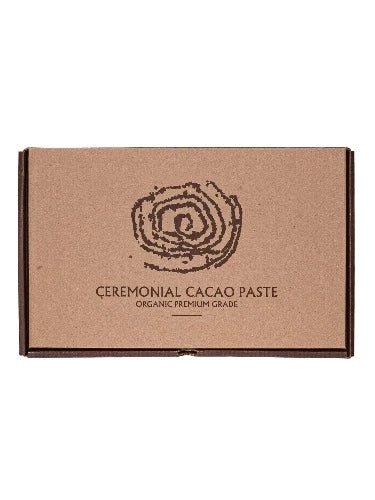 Seleno Amaru (Snake) Ceremonial Cacao Paste Block - 1kg 100% pure organic, single-origin, Peruvian ceremonial cacao paste. New Zealand-Peruvian owned and operated family business. Scientifically researched and supported by a Callaghan Innovation research grant.