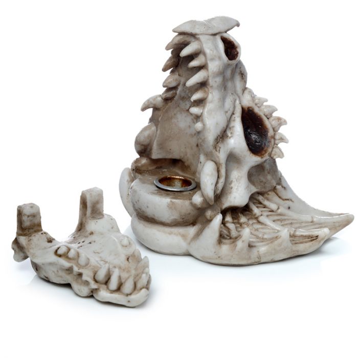 Shadows of Darkness Dragon Skull Cone Burner
Height 14cm Width 13cm Depth 11cm
1st Stop, Marshall's Health Shop, Gift Shop!

SKU: DRG531