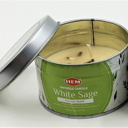Smudge Candle White Sage - MarshallsHealthShop