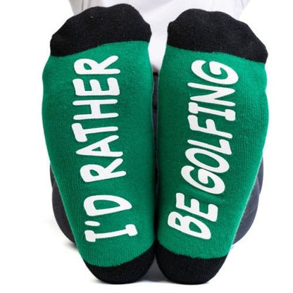 Socks Feet Speak Golfer - 1st Stop Marshall's Health Shop, Gift Shop! - Heath and Natural Therapy New Brighton Christchurch - Naturopath