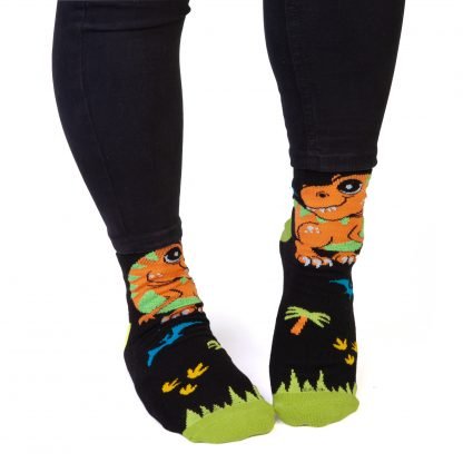 Socks Feet Speak T - Rex - 1st Stop Marshall's Health Shop, Gift Shop! - Heath and Natural Therapy New Brighton Christchurch - Naturopath