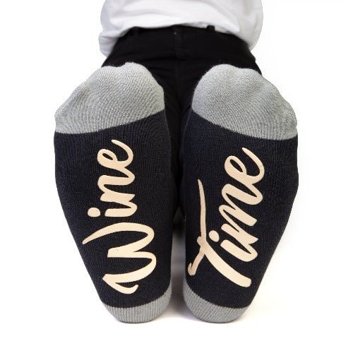 Socks Feet Speak Wine - 1st Stop Marshall's Health Shop, Gift Shop! - Heath and Natural Therapy New Brighton Christchurch - Naturopath