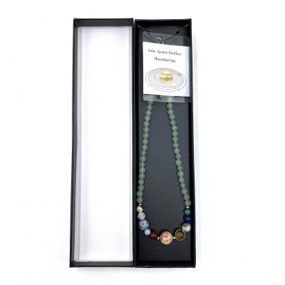 Solar System Necklace Aventurine - 1st Stop Marshall's Health Shop, Gift Shop! - Heath and Natural Therapy New Brighton Christchurch - Naturopath