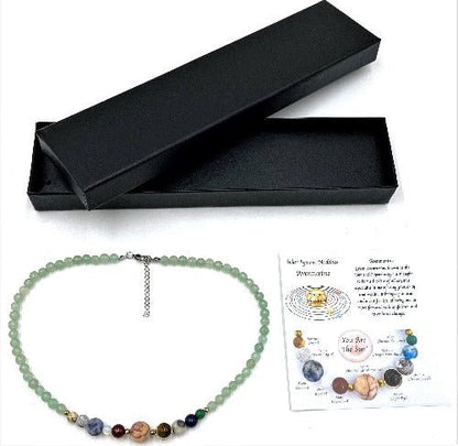 Solar System Necklace Aventurine - 1st Stop Marshall's Health Shop, Gift Shop! - Heath and Natural Therapy New Brighton Christchurch - Naturopath