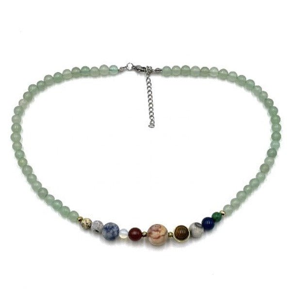 Solar System Necklace Aventurine - 1st Stop Marshall's Health Shop, Gift Shop! - Heath and Natural Therapy New Brighton Christchurch - Naturopath