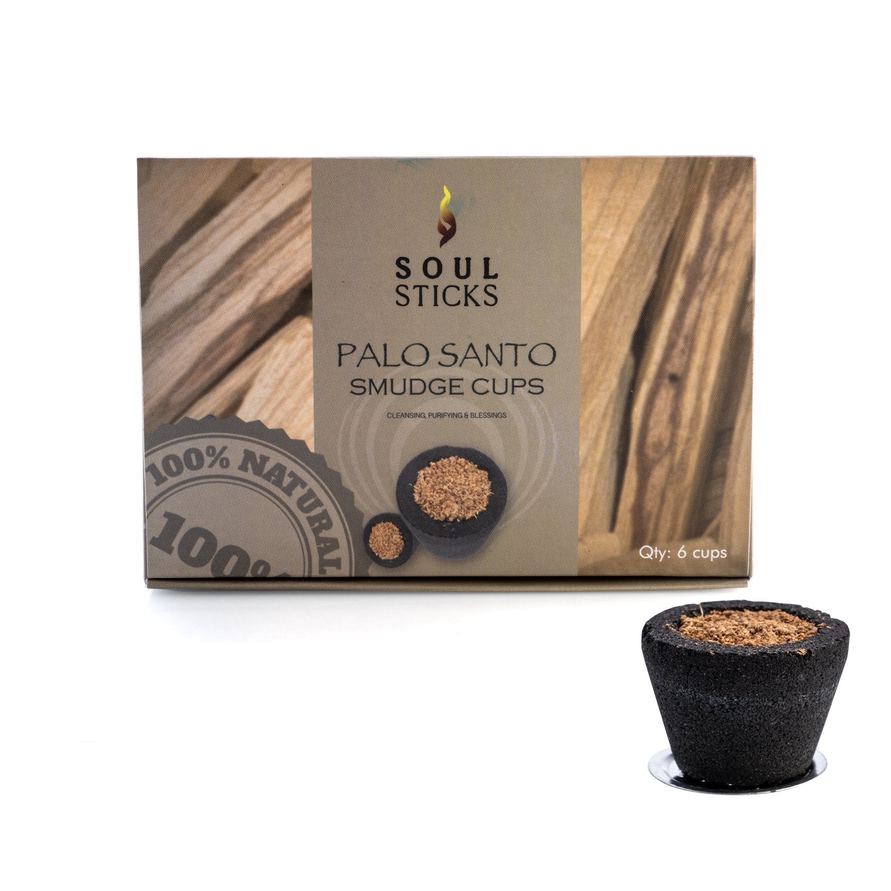 Soul Sticks Palo Santo Incense Cup - MarshallsHealthShop