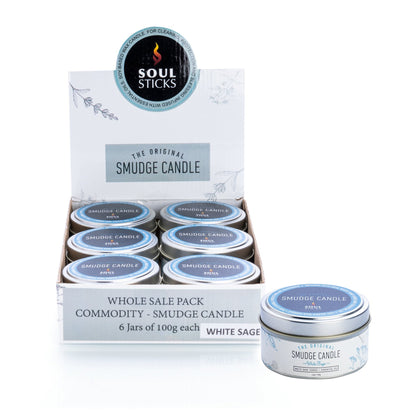 Soul Sticks White Sage Smudge Candle - MarshallsHealthShop