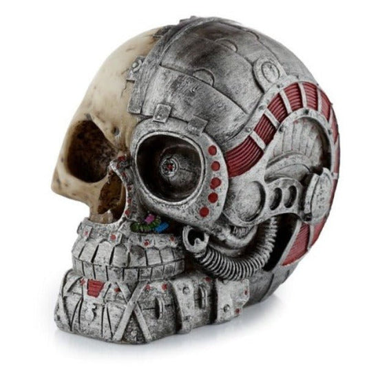 Steampunk Style Skull Half Robot Head - 1st Stop Marshall's Health Shop, Gift Shop! - Heath and Natural Therapy New Brighton Christchurch - Naturopath