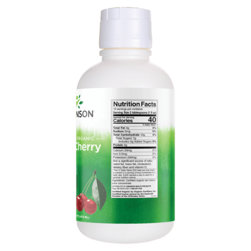 SWANSON Tart Cherry Juice Concentrate Organic 473ml 1st Stop, Marshall's Health Shop!  What is this?  If you're looking for where to buy organic tart cherry juice concentrate, look no further! The ultimate super juice is now certified organic! Tart cherries are among nature's best sources of powerful, health-promoting flavonoids that not only support joint health, but also provide valuable free radical protection for the cardiovascular system and the whole body. 